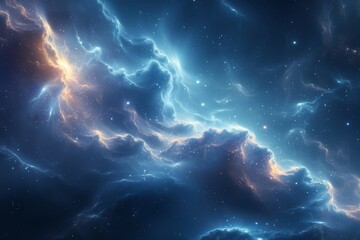 Wall Mural - background with stars in space