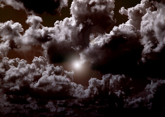 Wall Mural - galaxy in a free space. 3D rendering