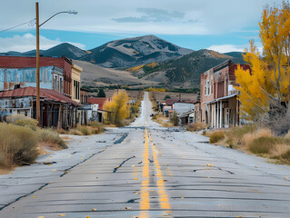 Wall Mural - Desolate Landscapes: Immerse yourself in desolate landscapes captured in stunning photographs showcasing the beauty of solitude and emptiness.