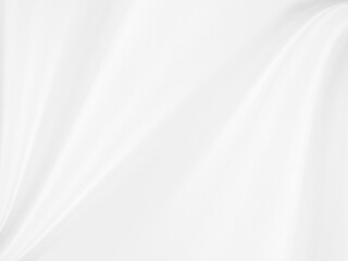 Curtain white wave and soft shadow and blur. frabic shapes curve designs. abstract backround on isolated. 