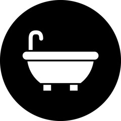 Poster - Vector Design Bathtub Icon Style