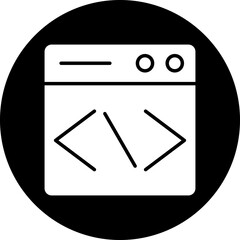 Vector Design Website Coding Icon Style