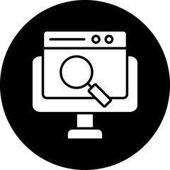 Wall Mural - vector design online search icon style
