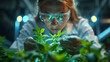 © Marcio - Sampling the Future: Researcher Gathers Plants for Genetic Advancement,generated by IA