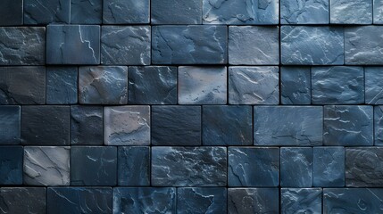 Wall Mural - black stone wall