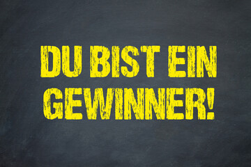 Sticker - Du bist ein Gewinner!	