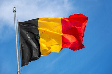 Wall Mural - National flag of Belgium