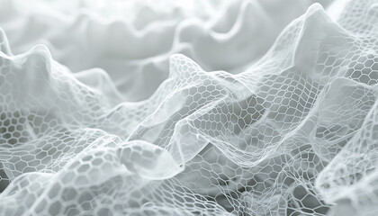 Futuristic y2k modern white plexus net background