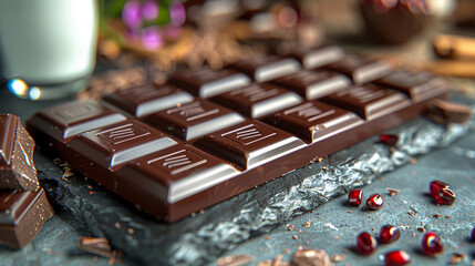 Canvas Print - chocolate with nuts