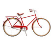 © Ivan - a red bicycle with a white background