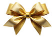 © Bounpaseuth - Gold bow on white background