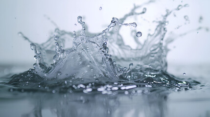 Poster - water splash on white background