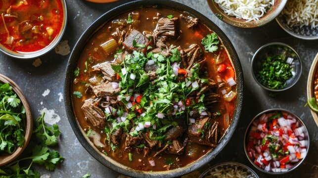 Beef birria recipe with Mexican ingredients