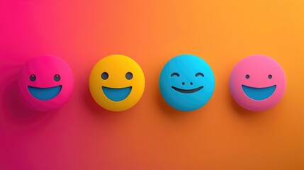 Canvas Print - Enhance your design with an engaging and vibrant emoji 2d color line icon