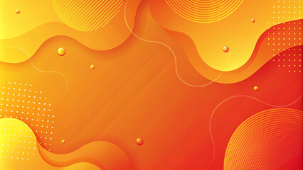 Wall Mural - abstract orange background