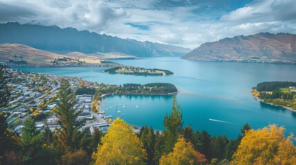 Queenstown in New Zealand. The city of adventure and nature