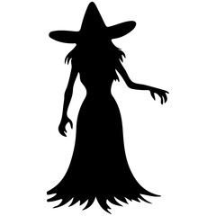 Wall Mural - Witch Silhouette