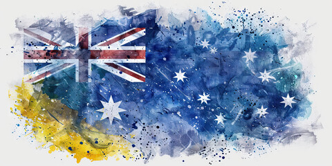 The Southern Cross: The Australian Flag as a Symbol of the Southern Hemisphere - Imagine the Australian flag with its Southern Cross constellation, symbolizing Australia's place in the Southern Hemisp