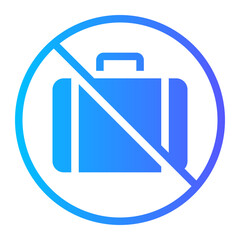 baggage gradient icon