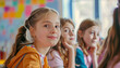 © Oleksiy - Schoolgirl sitting in classroom during lesson in elementary school. High quality photo