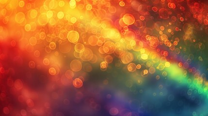 Wall Mural - brilliant bands of color arc across the sky creating a blazing rainbow of fire that captures the hea