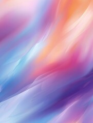 Poster - Blurred soft pastel color background with abstract gradient, vector illustration in the style of pastell colors, light purple and blue and orange, minimalistic, simple design