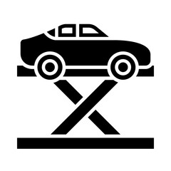 Canvas Print - Car service glyph icon