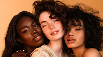 Poster - Three young women, representing the diverse faces of Gen Z