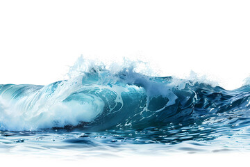 Wall Mural - Ocean wave isolated on white background