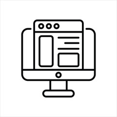 web design vector icon