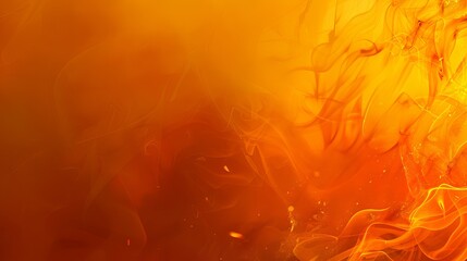 abstract orange flame and smoke background. fiery and dynamic. concept of heat, energy, movement, ab