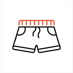 Wall Mural - Shorts vector icon