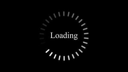 Circles loading icon on dark background