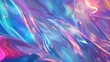 © Ameli Studio - Abstract holographic waves with vibrant colors and smooth texture in futuristic design