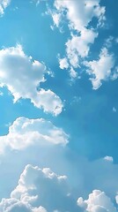Wall Mural - cloud and blue sky background, nature background
