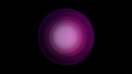Wall Mural - violet, pink and purple light circles animated. seamless loop. black background for composition. cop