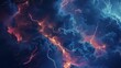 © Justlight - The sky is transformed into a canvas of crackling crawling lightning bolts.