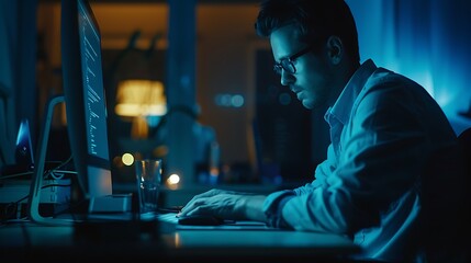 Creative Coding: Portrait of a Software Developer Crafting Digital Solutions with Passion and Precision