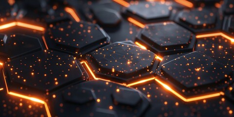 Wall Mural - generate a sleek and abstract hi-tech geometric background, designed for a modern futuristic technol