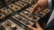 © Thirawat - Capture the excitement of a watch collector showcasing their extensive collection. Each timepiece has a story and significance, representing different eras and styles.
