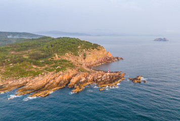 View of Ganh Den Lighthouse, Phu Yen. This is a famous tourist destination of Vietnam.