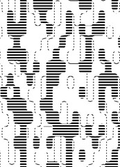 Wall Mural - Black and white abstract pattern background. Fully editable vector element for creative design. Vector Format Illustration 