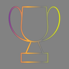 trophy icon design