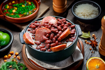 Canvas Print - Purple bean feijoada