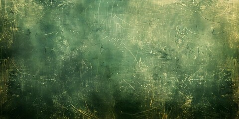 Wall Mural - Vintage distressed wallpaper with dust smudges scratches and green texture. Concept Vintage Decor, Distressed Wallpaper, Dust Smudges, Scratches, Green Texture