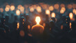 © Michael - Glowing figure stands out in a crowd, symbolizing leadership and individuality