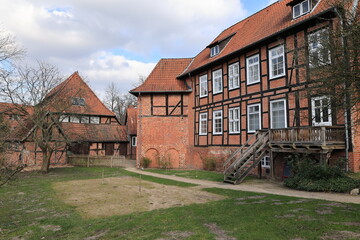 Wall Mural - Ansicht des Klosters Lüne in der Stadt Lüneburg, Niedersachsen