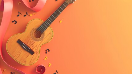 Wall Mural - international music day background concept with space for text
