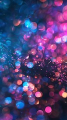 Wall Mural - Colorful bokeh abstract light background