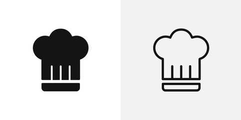 Wall Mural - Chef hat vector icon set.